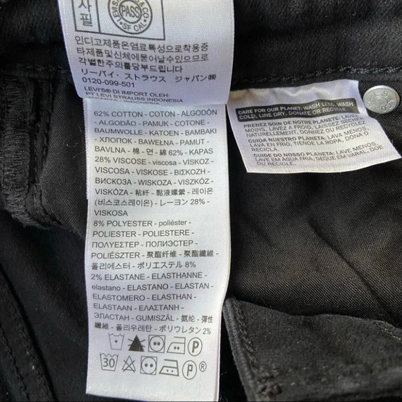 Levi’s 721 Ripped High Waist  Cropped Raw Hem Skinny Jeans - Picture 15 of 16